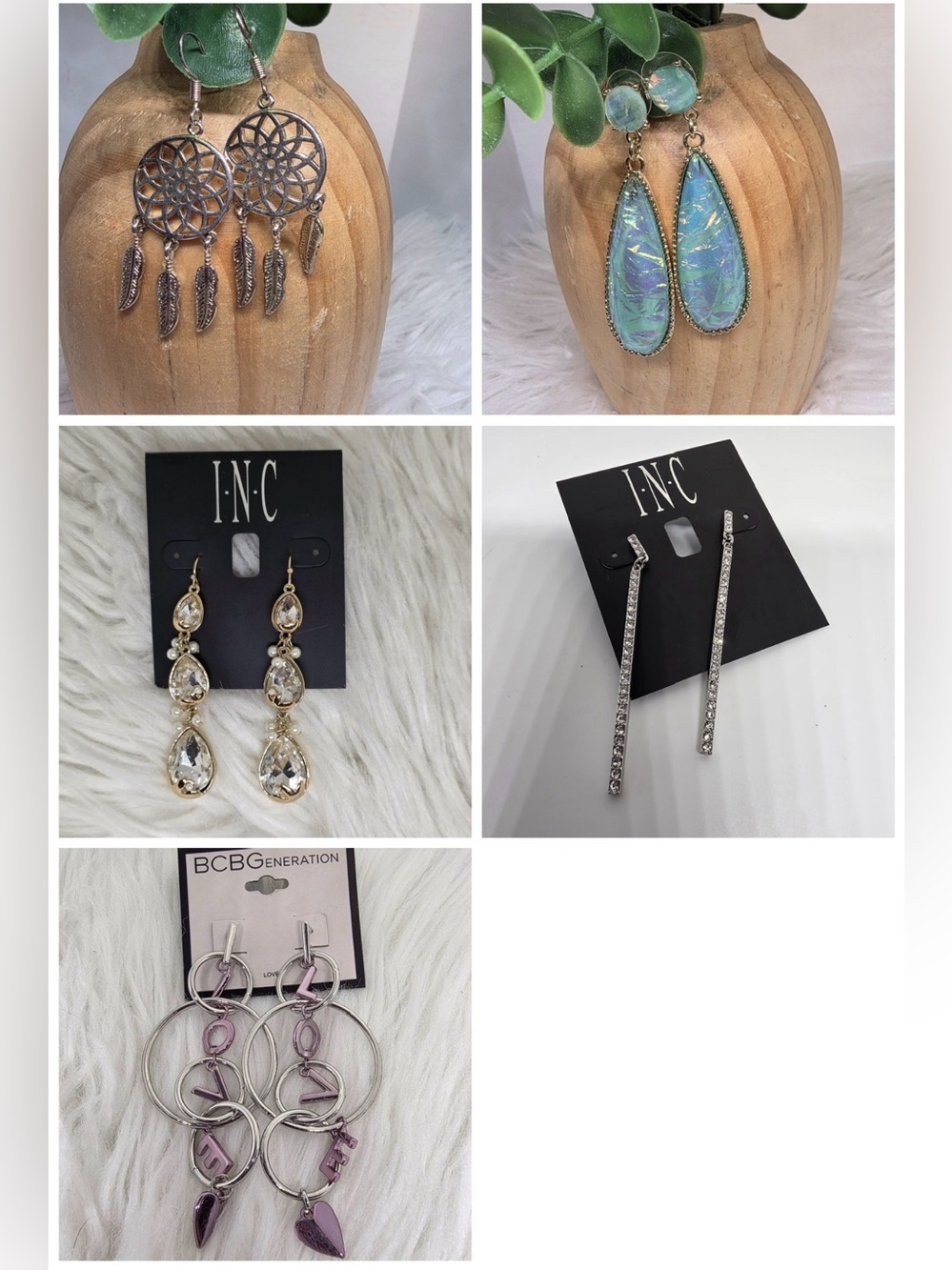 5-Pair Earrings Bundle | INC, BCBGeneration & Fashion Earrings